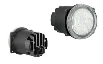 Lampa do jazdy dziennej z diodami LED i wbudowanym złączem AMP Faston (umocowanie pod 4 śruby)