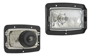Reflektor przedni typu H4 z płytą montażową (światła: mijania, drogowe)
