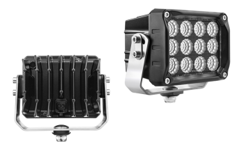 Lampa robocza z diodami LED, uchwytem dolnym i wbudowanym złączem Deutsch DT04-2P