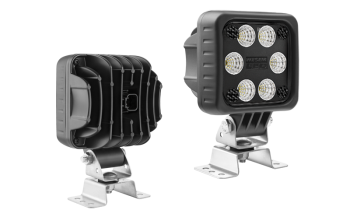 Lampa robocza z diodami LED, uchwytem omega i wbudowanym złączem Deutsch DT04-2P