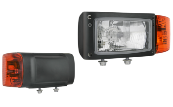 Reflektor przedni typu H4 z wbudowanym złączem DT04-6P - lewy