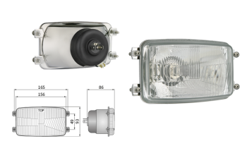 Element optyczny typu H4 (światła: mijania, drogowe, pozycyjne)