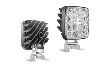 Lampa robocza z diodami LED, uchwytem omega i wbudowanym złączem Deutsch DT04-2P