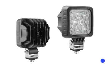 Lampa specjalna z diodami LED i wbudowanym złączem Deutsch DT04-2P - niebieska