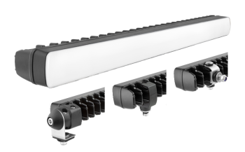 Lampa robocza z diodami LED, światłem pozycyjnym i uchwytami: tylnym, dolnym, bocznym