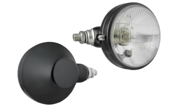 Reflektor przedni typu R2 w obudowie metalowej - lewy (światła: mijania, drogowe, pozycyjne)