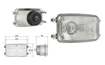 Element optyczny typu H4 (światła: mijania, drogowe)