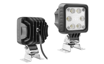 Lampa robocza z diodami LED, uchwytem omega, przewodem i wyłącznikiem