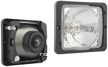 Reflektor przedni typu H4 z ramką (światła: mijania, drogowe)