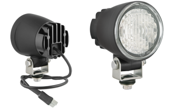 Przeciwmgłowy (przeciwmgielny) reflektor z diodami LED, przewodem i złączem Deutsch DT04-2P