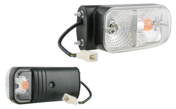 żarówka PY21W 12V, żarówka R5W 12V, przewód 0,15 m, złącze AMP Faston