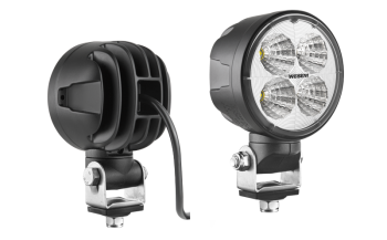 Lampa robocza z diodami LED, przewodem i uchwytem obrotowym