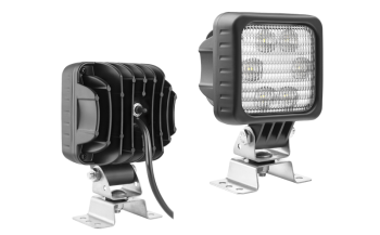 Lampa robocza z diodami LED, uchwytem omega, przewodem i wyłącznikiem