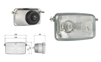 Element optyczny typu H4 (światła: mijania, drogowe)