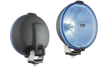 Drogowy reflektor halogenowy - błękitny