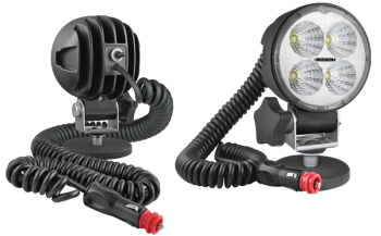 kąt rozsyłu 58°, 1000 lm - moduł LED 12V-24V, przewód spiralny 8 m, wtyczka do zapalniczki