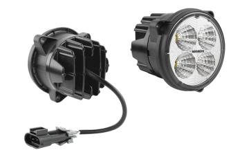 Lampa robocza z diodami LED, przewodem i złączem Delphi 12059450 (umocowanie pod 3 wkręty)