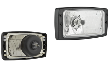 Reflektor przedni typu H4 z ramką (światła: mijania, drogowe)