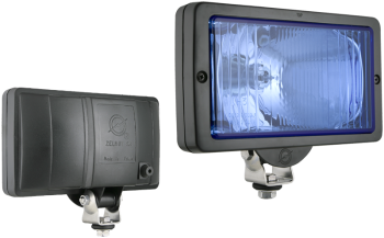 Drogowy reflektor halogenowy - błękitny