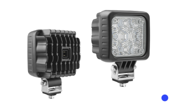 Lampa specjalna z diodami LED i wbudowanym złączem AMP Faston - niebieska