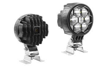 Lampa robocza z diodami LED, uchwytem omega i wbudowanym złączem AMP Faston
